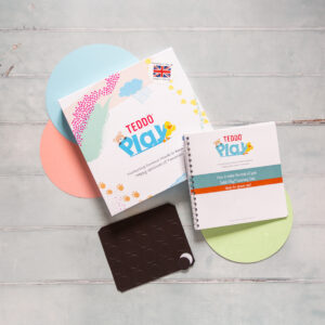 Teddo Play Learning Set with Play Guide and adhesive magnets